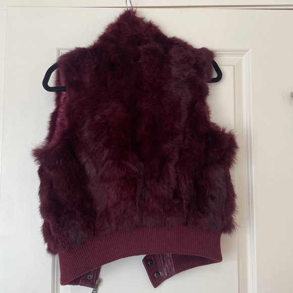 Lamb Skin + Leather Vest - Picture 2 of 3